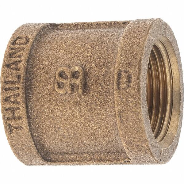 Merit Brass - Class 125, 3/4" Internal Pipe, Brass Coupling - FBSPT x FBSPT - Americas Industrial Supply