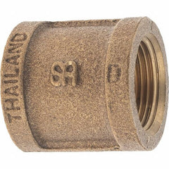 Merit Brass - Class 125, 3/4" Internal Pipe, Brass Coupling - FBSPT x FBSPT - Americas Industrial Supply