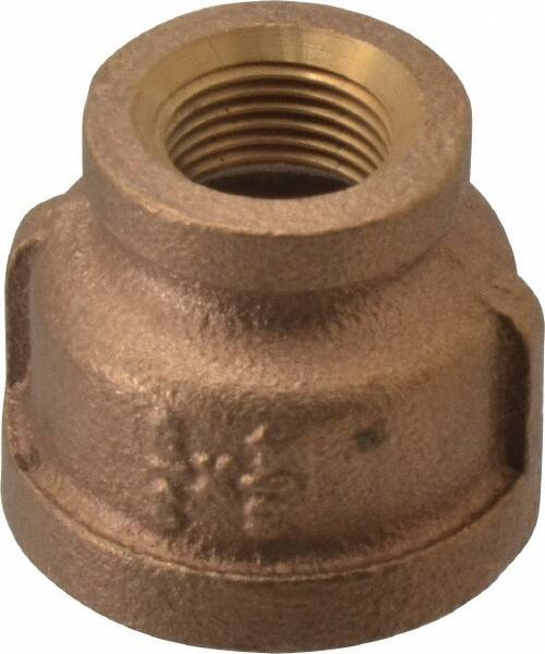 Merit Brass - Class 125, 3/4 x 3/8" Internal Pipe, Brass Reducing Coupling - FBSPT x FBSPT - Americas Industrial Supply