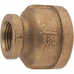 Merit Brass - Class 125, 1 x 1/2" Internal Pipe, Brass Reducing Coupling - FBSPT x FBSPT - Americas Industrial Supply