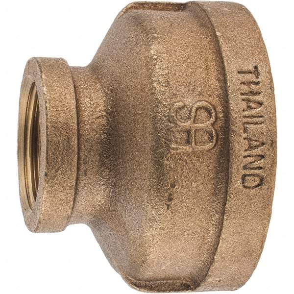 Merit Brass - Class 125, 2 x 1" Internal Pipe, Brass Reducing Coupling - FBSPT x FBSPT - Americas Industrial Supply