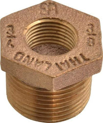 Merit Brass - Class 125, 3/4 x 3/8" Internal Pipe, Brass Hex Bushing - MBSPT x FBSPT - Americas Industrial Supply