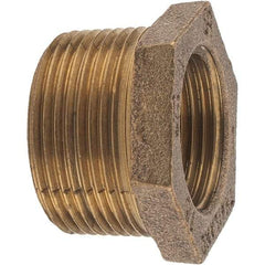 Merit Brass - Class 125, 1-1/4 x 1" Internal Pipe, Brass Hex Bushing - MBSPT x FBSPT - Americas Industrial Supply