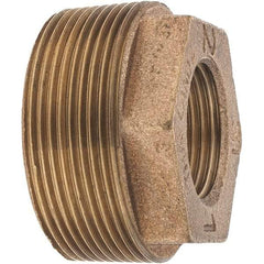 Merit Brass - Class 125, 2 x 1" Internal Pipe, Brass Hex Bushing - MBSPT x FBSPT - Americas Industrial Supply