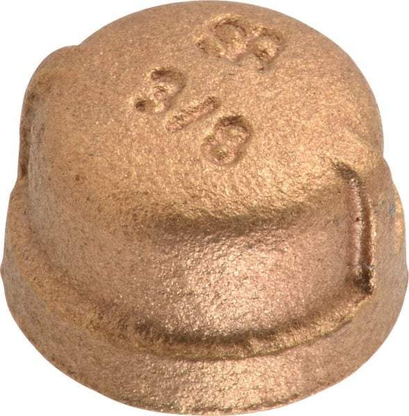 Merit Brass - Class 125, 3/8" Internal Pipe, Brass End Cap - FBSPT - Americas Industrial Supply