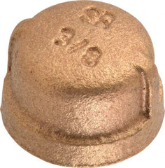 Merit Brass - Class 125, 3/8" Internal Pipe, Brass End Cap - FBSPT - Americas Industrial Supply
