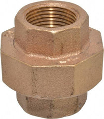 Merit Brass - Class 125, 3/4" Internal Pipe, Brass Union - FBSPT x FBSPT - Americas Industrial Supply