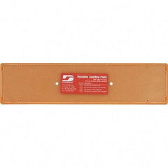 Dynabrade - 11 x 2-3/4" Rectangular Hook Face Backing Pad - File Board Sander Compatible, Screw Attachment, Nonvacuum Pad, 3/8" Thick, Medium Density, Short Nap - Americas Industrial Supply