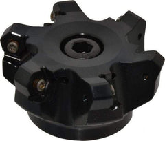 Kennametal - 3" Cut Diam, 1" Arbor Hole, 4.51mm Max Depth of Cut, 45° Indexable Chamfer & Angle Face Mill - 6 Inserts, HNGJ 535-GD Insert, Right Hand Cut, 6 Flutes, Through Coolant, Series KSHR - Americas Industrial Supply