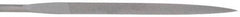 Nicholson - 4" Needle Precision Swiss Pattern Barrette File - Round Handle - Americas Industrial Supply