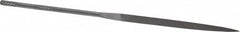 Nicholson - 5-1/2" Needle Precision Swiss Pattern Barrette File - Round Handle - Americas Industrial Supply