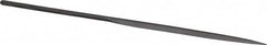 Nicholson - 6-1/4" Needle Precision Swiss Pattern Barrette File - Round Handle - Americas Industrial Supply