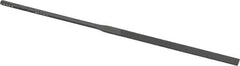 Nicholson - 5-1/2" Needle Precision Swiss Pattern Equalling File - Round Handle - Americas Industrial Supply