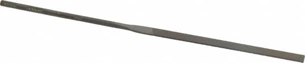 Nicholson - 6-1/4" Needle Precision Swiss Pattern Equalling File - Round Handle - Americas Industrial Supply