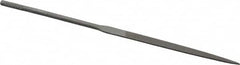 Nicholson - 4" Needle Precision Swiss Pattern Flat File - Round Handle - Americas Industrial Supply