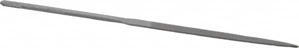 Nicholson - 5-1/2" Needle Precision Swiss Pattern Flat File - Round Handle - Americas Industrial Supply