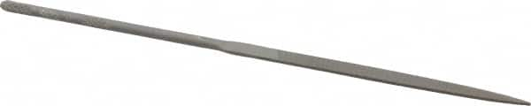 Nicholson - 5-1/2" Needle Precision Swiss Pattern Flat File - Round Handle - Americas Industrial Supply