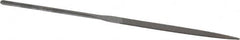 Nicholson - 6-1/4" Needle Precision Swiss Pattern Flat File - Round Handle - Americas Industrial Supply