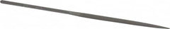 Nicholson - 6-1/4" Needle Precision Swiss Pattern Half Round File - Round Handle - Americas Industrial Supply