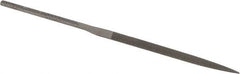 Nicholson - 4" Needle Precision Swiss Pattern Knife File - Round Handle - Americas Industrial Supply