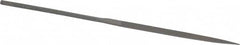 Nicholson - 6-1/4" Needle Precision Swiss Pattern Knife File - Round Handle - Americas Industrial Supply