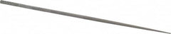 Nicholson - 4" Needle Precision Swiss Pattern Round File - Round Handle - Americas Industrial Supply