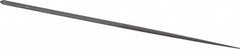 Nicholson - 5-1/2" Needle Precision Swiss Pattern Round File - Round Handle - Americas Industrial Supply