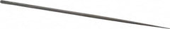 Nicholson - 5-1/2" Needle Precision Swiss Pattern Round File - Round Handle - Americas Industrial Supply