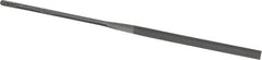 Nicholson - 5-1/2" Needle Precision Swiss Pattern Slitting File - Round Handle - Americas Industrial Supply