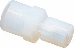 Parker - 1/8" Tube OD, PFA PTFE Plastic Compression Tube Female Straight Adapter - 1/4 NPT Pipe, 300°F Max, Plastic Grip - Americas Industrial Supply