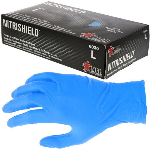 Nitrishield 6030 Powder Free Nitrile Gloves - Size XL - Americas Industrial Supply