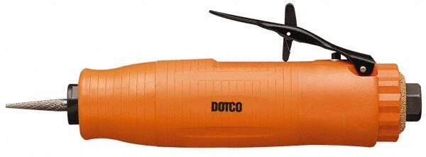 Dotco - 1/4" Collet, Straight Handle, Air Straight Die Grinder - 20,000 RPM, Front Exhaust, 30 CFM, 0.6 hp, 90 psi, 1/4" Inlet - Americas Industrial Supply