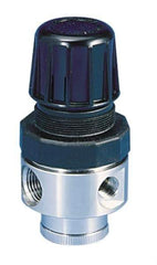 Parker - 1/2 NPT Port, 80 CFM, Stainless Steel Standard Regulator - 0 to 250 psi Range, 300 Max psi Supply Pressure, 1/4" Gauge Port Thread, 2.43" Wide x 4.97" High - Americas Industrial Supply