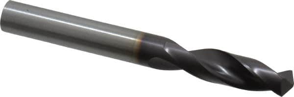 Guhring - 23/64" 130° Parabolic Flute Powdered Metal Screw Machine Drill Bit - FIREX Finish, Right Hand Cut, 1.575" Flute Length, 3.307" OAL, Cone Relief Point, Straight Shank - Americas Industrial Supply