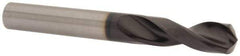 Guhring - 13/32" 130° Parabolic Flute Powdered Metal Screw Machine Drill Bit - FIREX Finish, Right Hand Cut, 1.693" Flute Length, 3.504" OAL, Standard Point, Straight Shank - Americas Industrial Supply