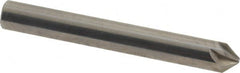Made in USA - 1/4" Head Diam, 1/4" Shank Diam, 6 Flute 82° Solid Carbide Countersink - Americas Industrial Supply