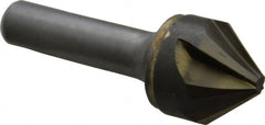 Made in USA - 1" Head Diam, 1/2" Shank Diam, 6 Flute 82° Solid Carbide Countersink - Americas Industrial Supply