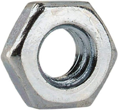 Value Collection - M3x0.50 Steel Right Hand Hex Jam Nut - 5.5mm Across Flats, 1.8mm High, Zinc-Plated Finish - Americas Industrial Supply