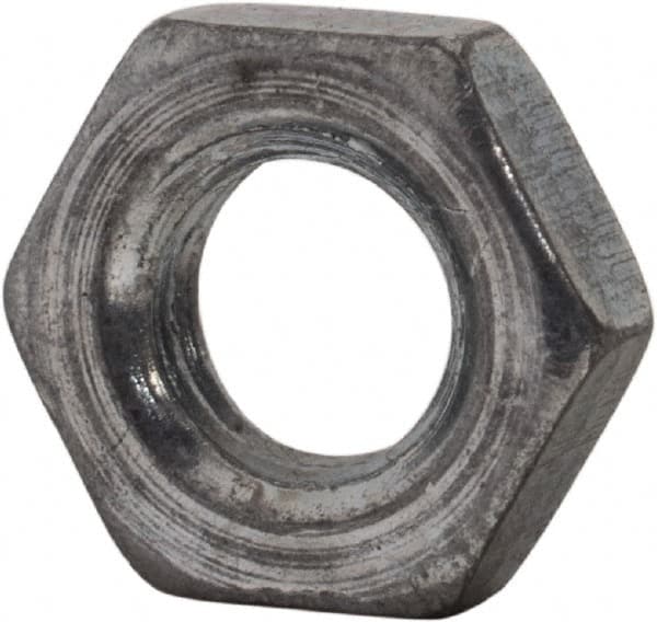 Value Collection - M5x0.80 Steel Right Hand Hex Jam Nut - 8mm Across Flats, 2.7mm High, Zinc-Plated Finish - Americas Industrial Supply