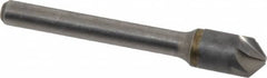 Made in USA - 3/8" Head Diam, 1/4" Shank Diam, 6 Flute 100° Solid Carbide Countersink - Americas Industrial Supply