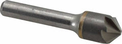 Made in USA - 5/8" Head Diam, 3/8" Shank Diam, 6 Flute 100° Solid Carbide Countersink - Americas Industrial Supply