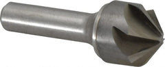Made in USA - 1" Head Diam, 1/2" Shank Diam, 6 Flute 100° Solid Carbide Countersink - Americas Industrial Supply