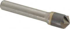 Made in USA - 1/2" Head Diam, 3/8" Shank Diam, 6 Flute 120° Solid Carbide Countersink - Americas Industrial Supply