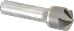Made in USA - 3/4" Head Diam, 1/2" Shank Diam, 6 Flute 120° Solid Carbide Countersink - Americas Industrial Supply