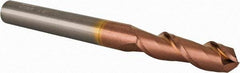 Accupro - 9/16" Diam, 2" LOC, 2 Flute Solid Carbide Ball End Mill - TiCN Finish, Single End, 6" OAL, 9/16" Shank Diam, Spiral Flute - Americas Industrial Supply