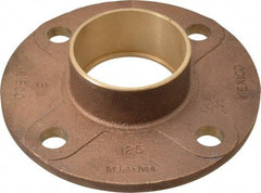 NIBCO - 3" Pipe, 7-1/2" OD, Cast Copper Companion Pipe Flange - 125 psi, C End Connection, 6" Across Bolt Hole Centers - Americas Industrial Supply