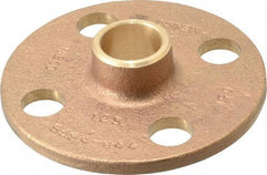 NIBCO - 3/4" Pipe, 3-7/8" OD, Cast Copper Companion Pipe Flange - 125 psi, C End Connection, 2-3/4" Across Bolt Hole Centers - Americas Industrial Supply