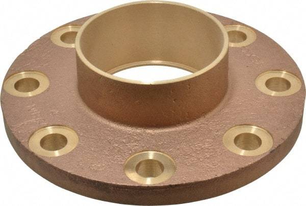 NIBCO - 4" Pipe, 9" OD, Cast Copper Companion Pipe Flange - 150 psi, C End Connection, 7-1/2" Across Bolt Hole Centers - Americas Industrial Supply