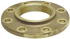 NIBCO - 2-1/2" Pipe, 7" OD, Cast Copper Threaded Companion Pipe Flange - 150 psi, F End Connection, 5-1/2" Across Bolt Hole Centers - Americas Industrial Supply