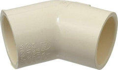 NIBCO - 1-1/4" CPVC Plastic Pipe 45° Elbow - Slip x Slip End Connections - Americas Industrial Supply